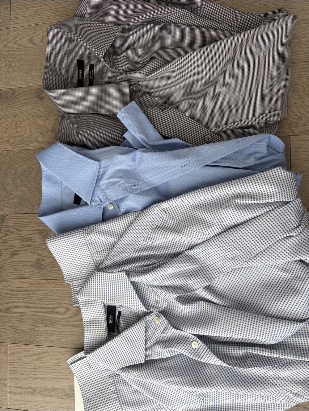 3 Hugo Boss Dress Shirts - like new
